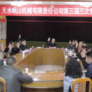 公司召開第三屆三次股東大會